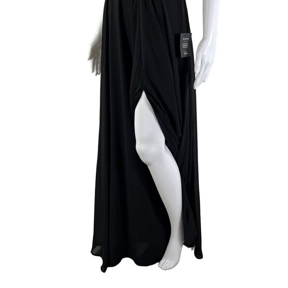 Lulus Cause for Commotion Black Pleated Bustier Maxi Dress M Fairy Goth Witchy - Picture 5 of 16